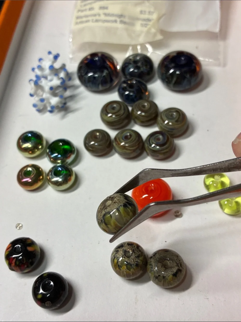 Assorted Glass Lampwork Beads - Multicolor Mix